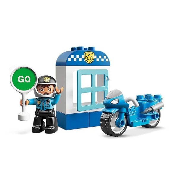 სათამაშო მოტოციკლი LEGO Duplo Police Toy Bike 8pcs