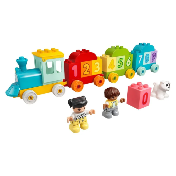 სათამაშო მატარებელი LEGO Number Train Learn To Count 23pcs