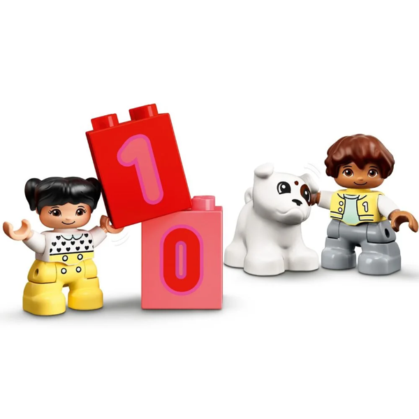 სათამაშო მატარებელი LEGO Number Train Learn To Count 23pcs