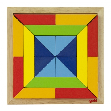 Goki 57572-3, World of shapes - square, 20part