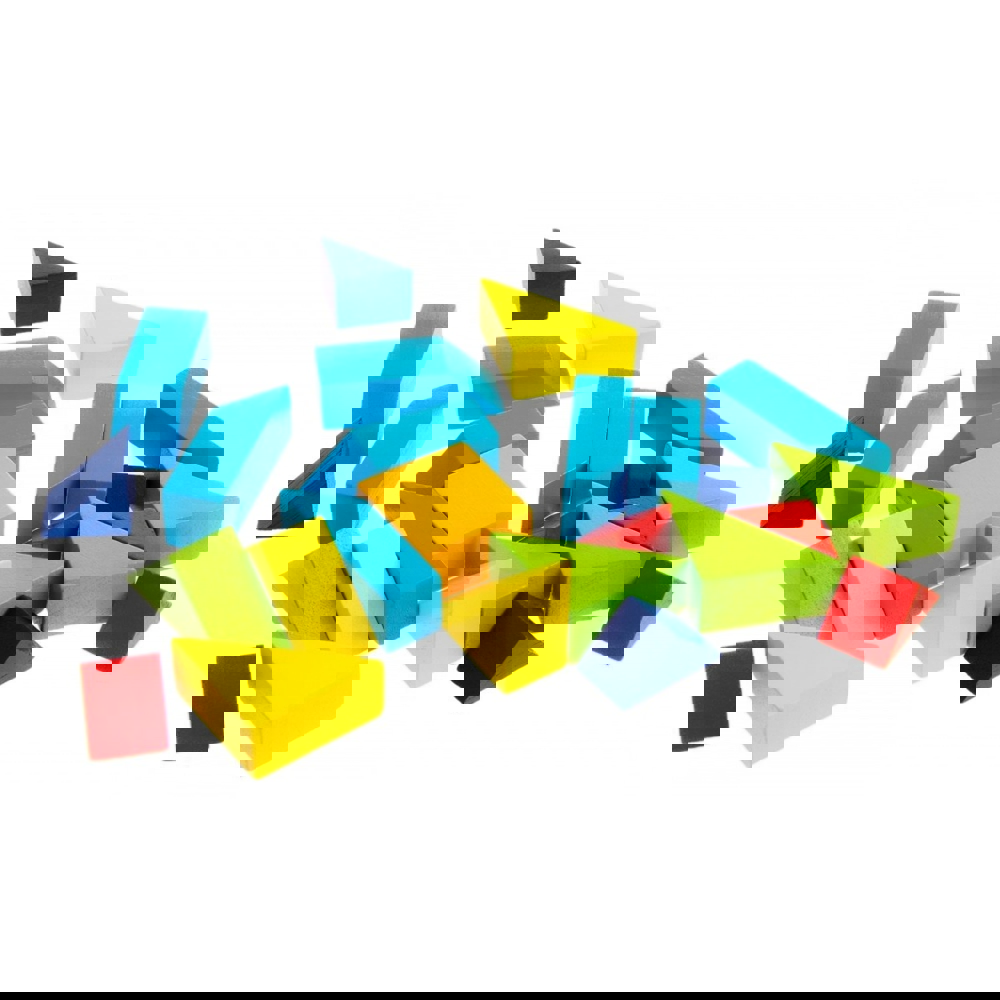 ასაწყობი ხის ფაზლი Goki 57572-4, World Rectangular Shape, 20part