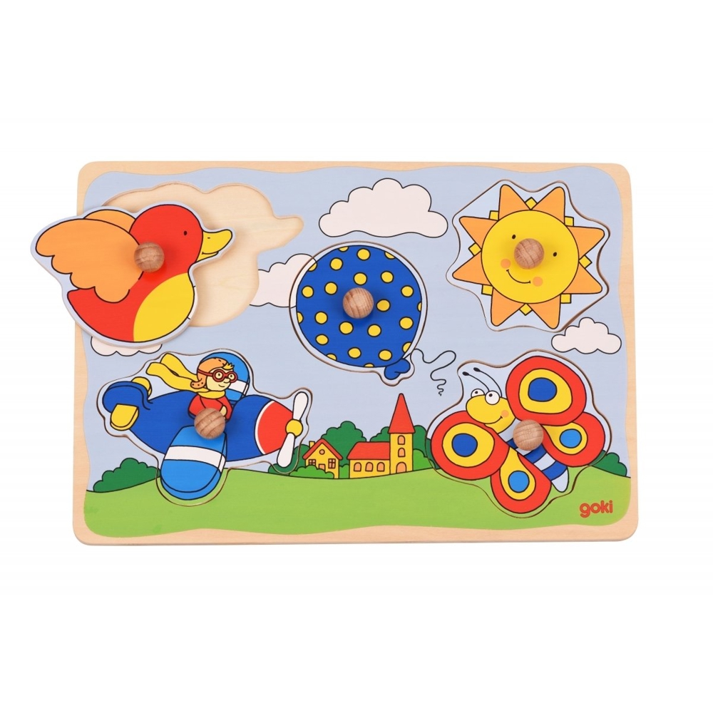 Goki 57515G-5, Puzzle the journey, 5pcs