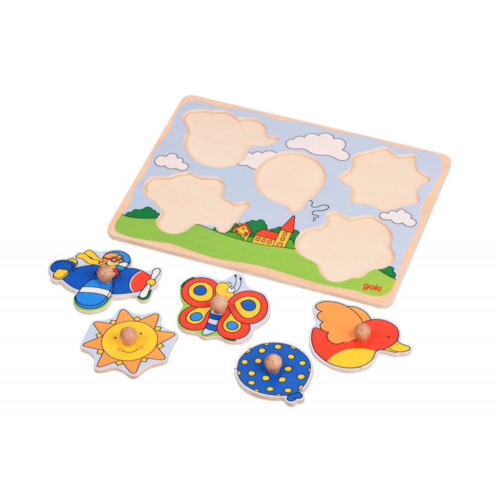 Goki 57515G-5, Puzzle the journey, 5pcs