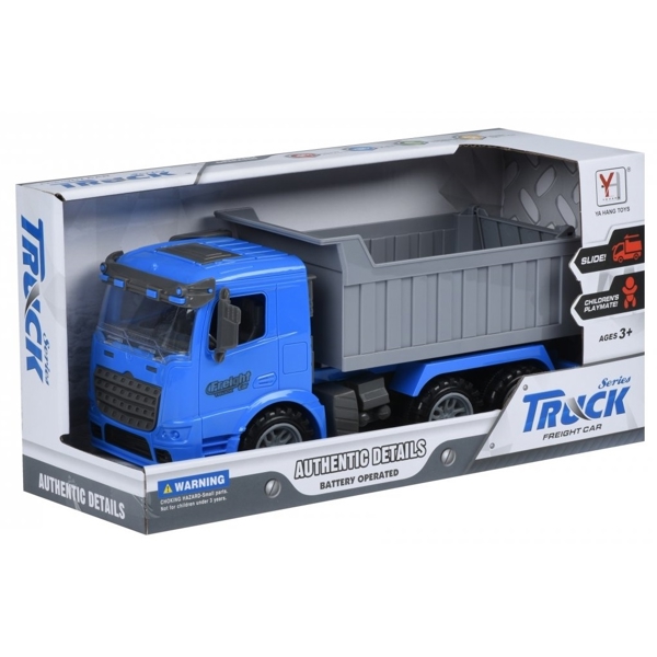 სატვირთო მანქანა Same Toy 98-611Ut-2, Friction Truck, Blue/Gray