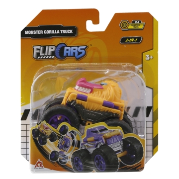 Flip Cars EU463875A-04 2-in-1 Flip Vehicle Monster Gorilla Truck