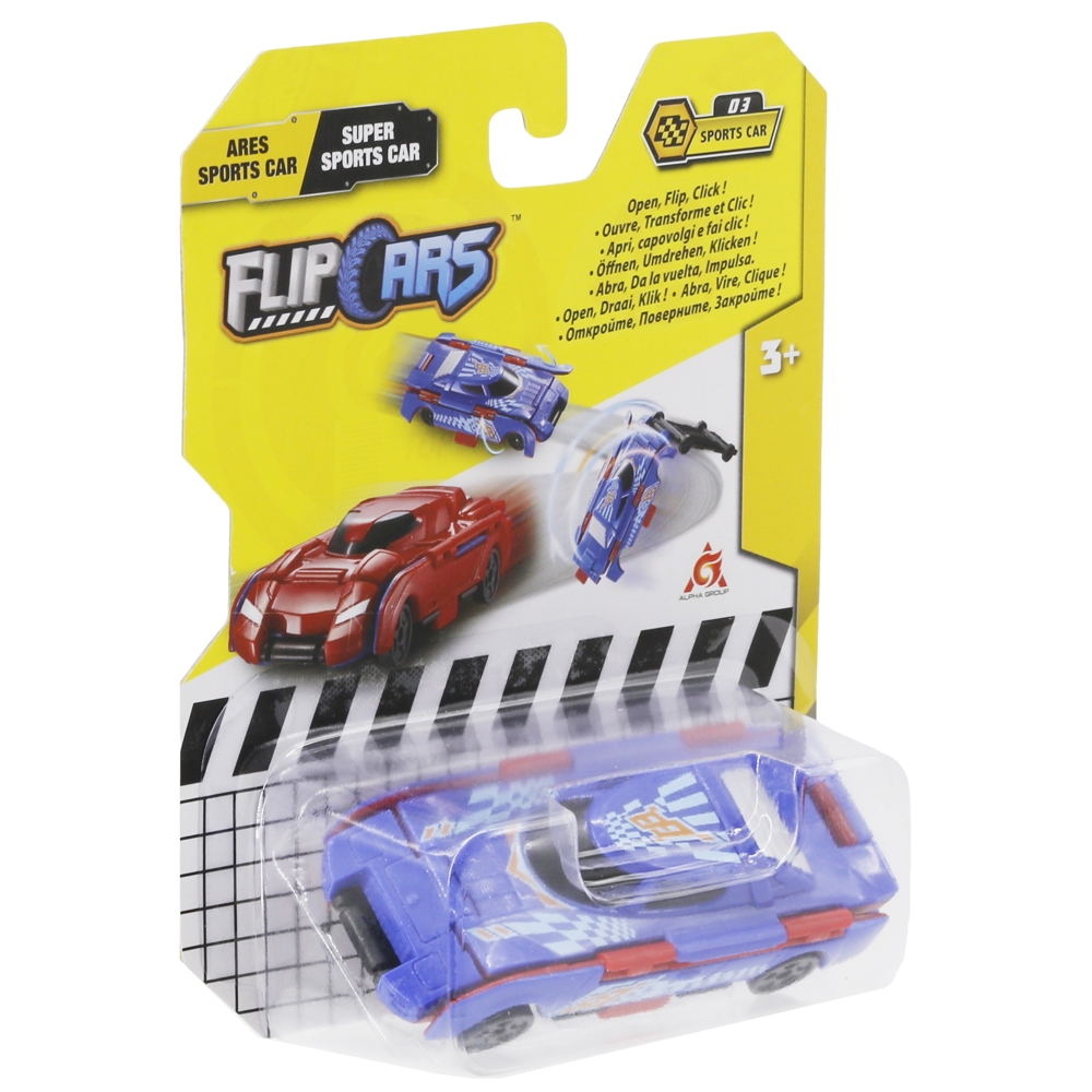 მანქანა ტრანსფორმერი Flip Cars EU463875B-03 2-in-1 Flip Vehicle Sports Super Car