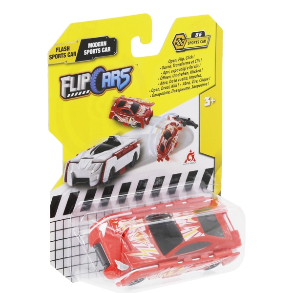 მანქანა ტრანსფორმერი Flip Cars EU463875B-06 2-in-1 Flip Vehicle Sports Modern Car