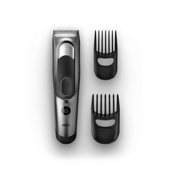 თმის საკრეჭი Braun HC5090, Hair clipper, Silver/Black