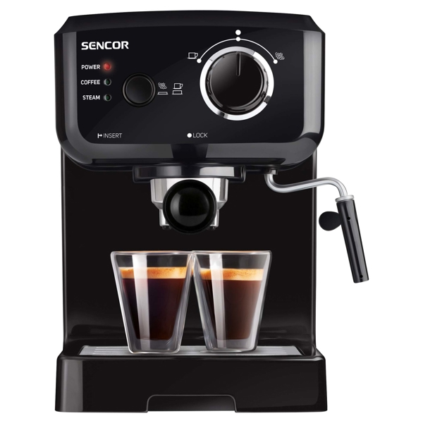 ყავის აპარატი Sencor SES 1710BK Espresso Machine 1.5L, 1140W, Black