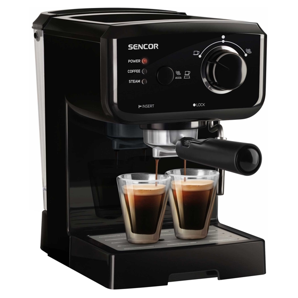 ყავის აპარატი Sencor SES 1710BK Espresso Machine 1.5L, 1140W, Black