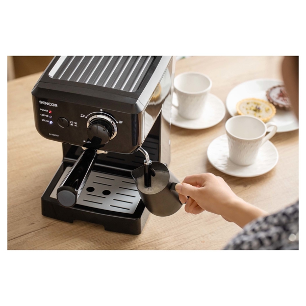 ყავის აპარატი Sencor SES 1710BK Espresso Machine 1.5L, 1140W, Black