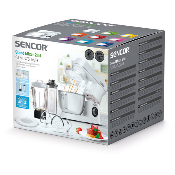 სამზარეულოს კომბაინი Sencor STM 3750WH Kitchen Combine 4L, 1.6Kg, 800W, White