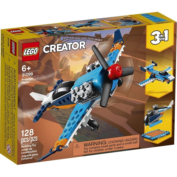 ასაწყობი თვითმფრინავი Lego 31099, Creator Propeller