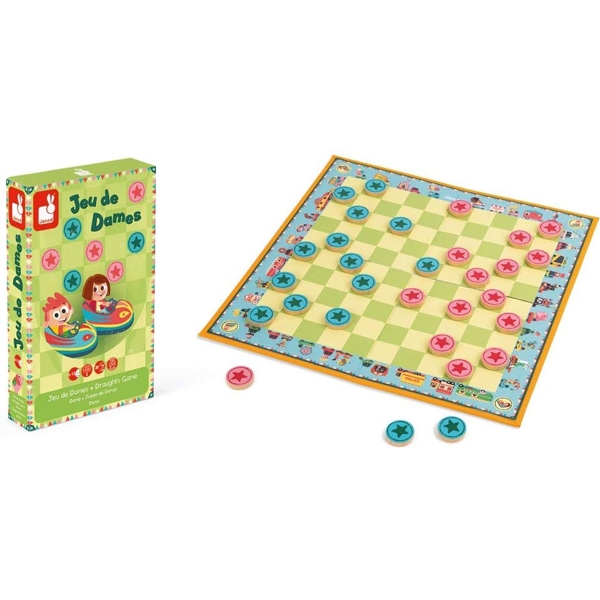 სამაგიდო თამაში (შაშკი) Janod J02746 Board game Janod Checkers 