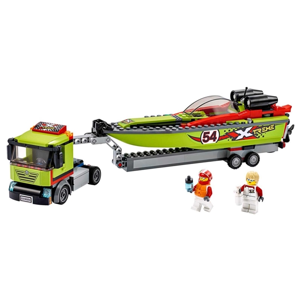 გადამზიდი მანქანა Lego 60254 Race Boat Transporter 238Pcs