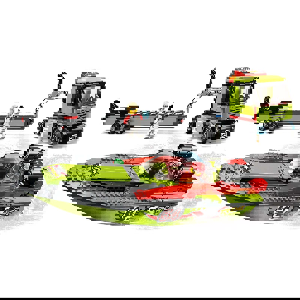 გადამზიდი მანქანა Lego 60254 Race Boat Transporter 238Pcs