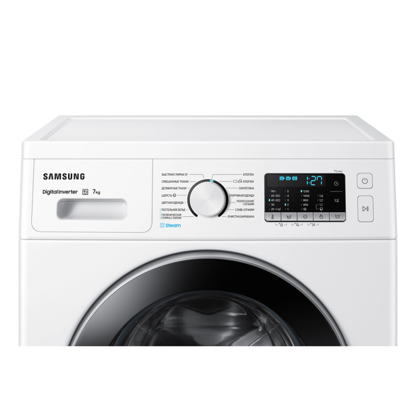 სარეცხი მანქანა Samsung WW70A5S20HELP 7kg, 1200 Rpm, A, 75Db, White