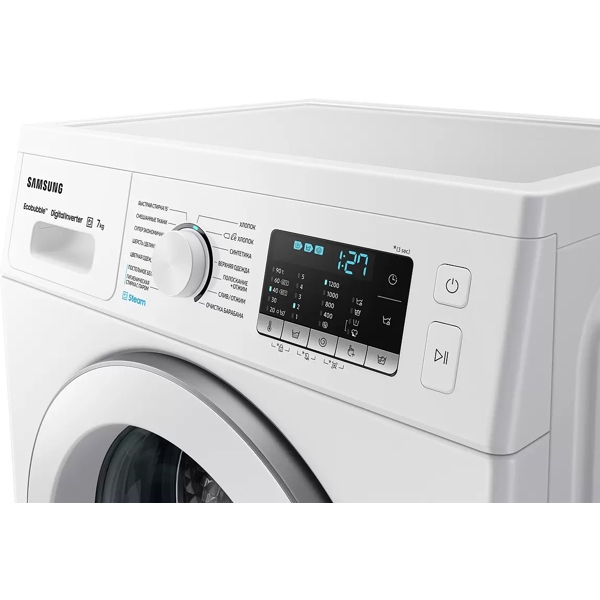 სარეცხი მანქანა Samsung WW70A5S21HE/LP 7Kg, 1200Rpm, A+++, 57Db, Eco Bubble, Inverter, Stream, White