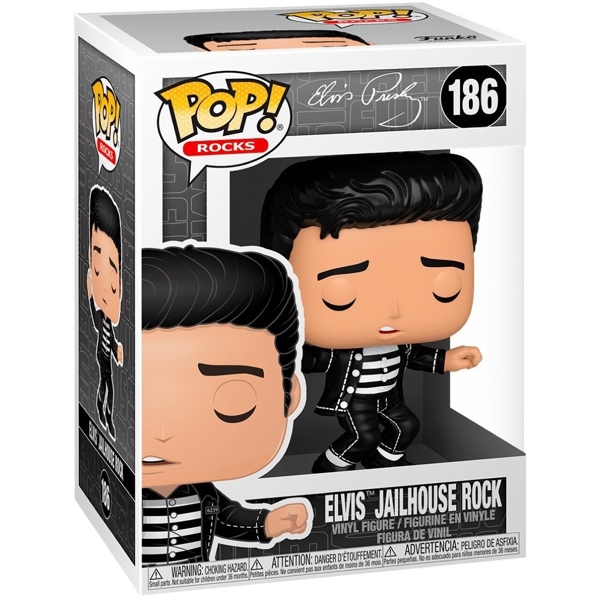 სათამაშო საკოლექციო ფიგურა Funko POP FUN2549765 Rocks Elvis Presley Jailhouse Rock 40138