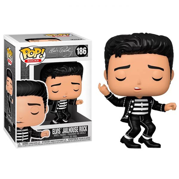 სათამაშო საკოლექციო ფიგურა Funko POP FUN2549765 Rocks Elvis Presley Jailhouse Rock 40138