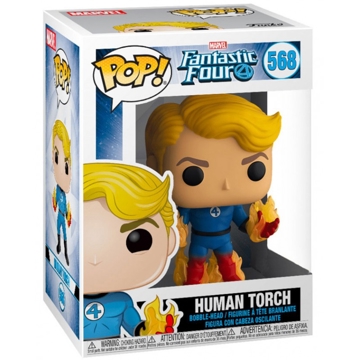 სათამაშო საკოლექციო ფიგურა Funko POP FUN2549209 Bobble Marvel F4 Human Torch 45007