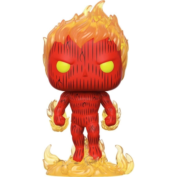 სათამაშო საკოლექციო ფიგურა Funko POP FUN2549208 Bobble Marvel F4 Human Torch 44987