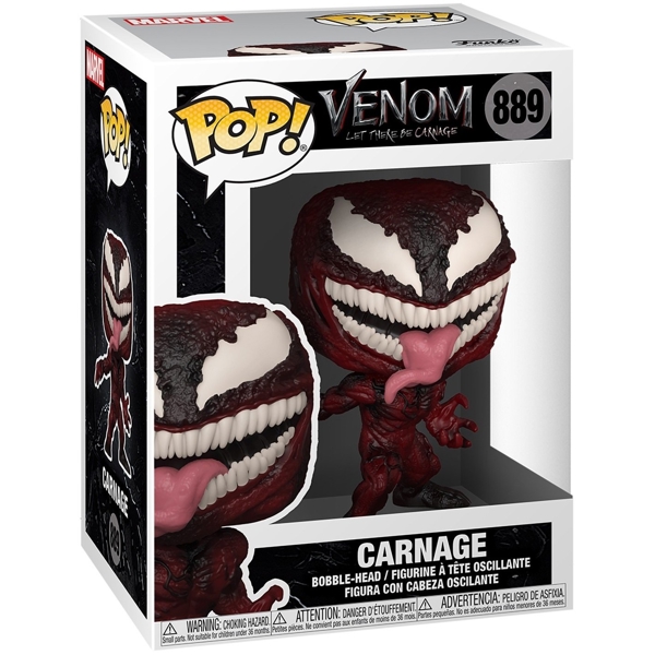 სათამაშო საკოლექციო ფიგურა Funko POP FUN25491202 Bobble Marvel Venom 2 Carnage 56303