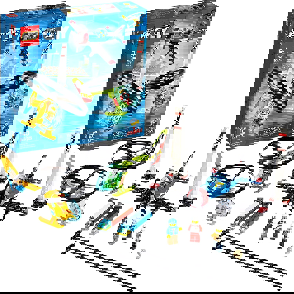 ასაწყობი თვითმფრინავი Lego 60260 City Air Race 140Pcs