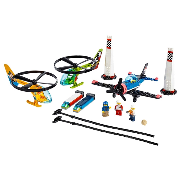 ასაწყობი თვითმფრინავი Lego 60260 City Air Race 140Pcs