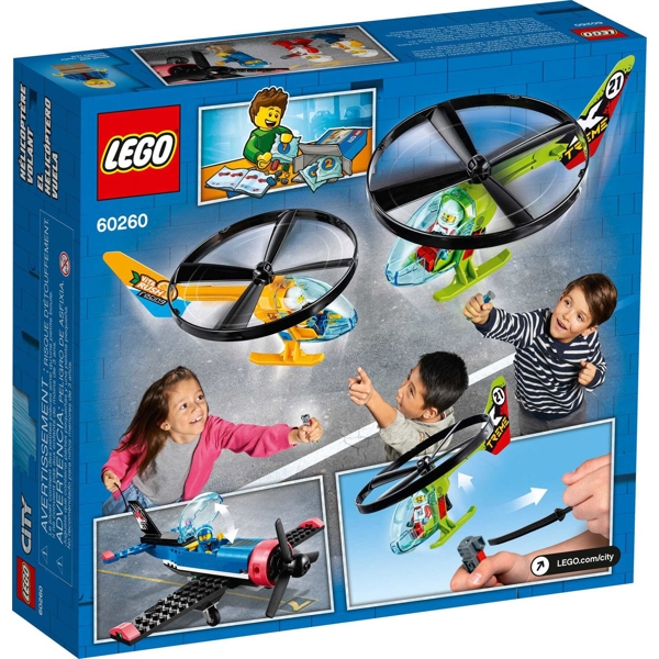 ასაწყობი თვითმფრინავი Lego 60260 City Air Race 140Pcs