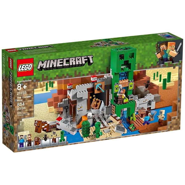 ასაწყობი კონსტრუქცია Lego 21155, Minecraft Creeper Mine