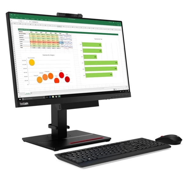 მონიტორი Lenovo 11GCPAT1EU ThinkVision TIO 24 G4 Touch, 23.8", LED, IPS, USB, DP, Black