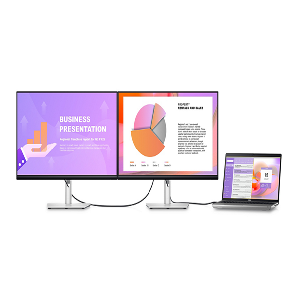 მონიტორი Dell P2422HE, 23.8", FHD, IPS, HDMI, USB Type-C, DP, Black/Silver