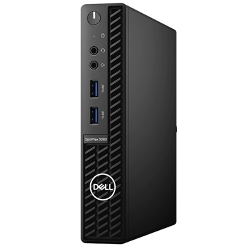 პერსონალური კომპიუტერი Dell OptiPlex 3080 MFF, Core i3-10105T, 4GB, 128GB SSD Wi-Fi, Ubuntu, Black