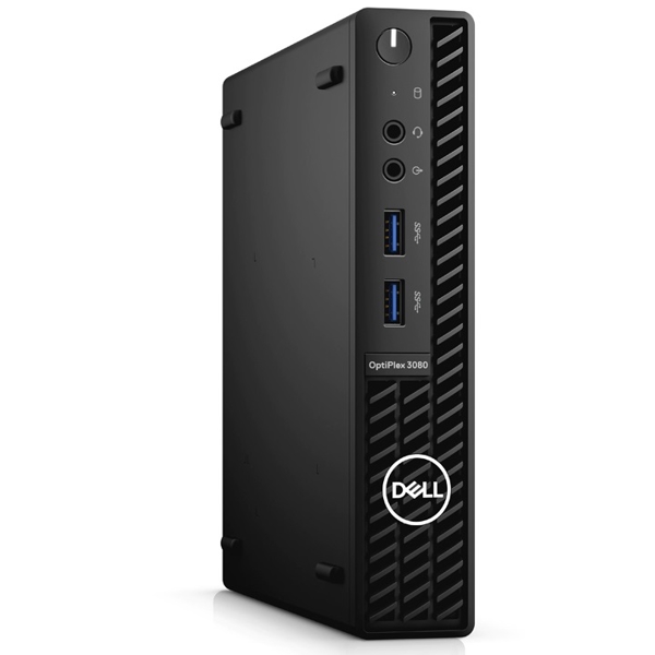 პერსონალური კომპიუტერი Dell OptiPlex 3080 MFF, Core i3-10105T, 4GB, 128GB SSD Wi-Fi, Ubuntu, Black