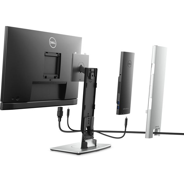 პერსონალური კომპიუტერი Dell OptiPlex 3090 Ultra PC, Core i3-1115G4E, 4GB, 128GB SSD+1TB HDD, Wi-Fi, Ubuntu, Black