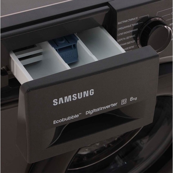 სარეცხი მანქანა Samsung WW80AAS21AX 8kg, A, 1200Rpm, Gray