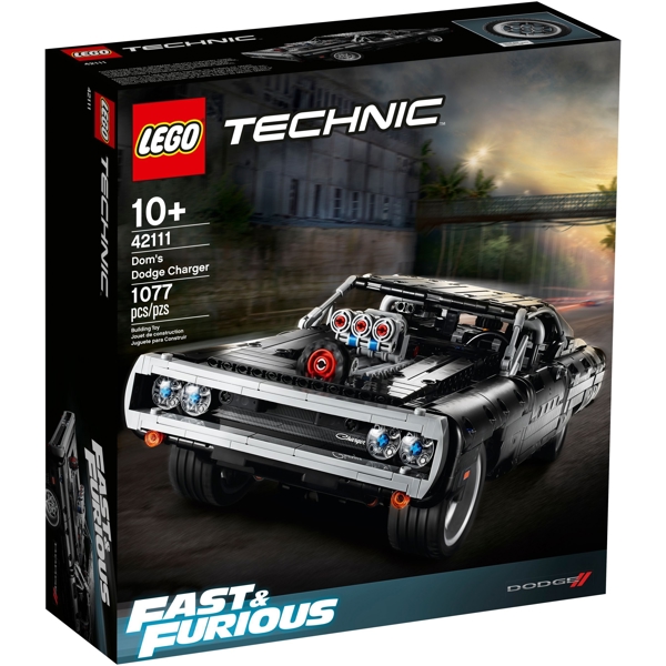 ასაწყობი მანქანა Lego 42111, Technic Dom's Dodge Charger