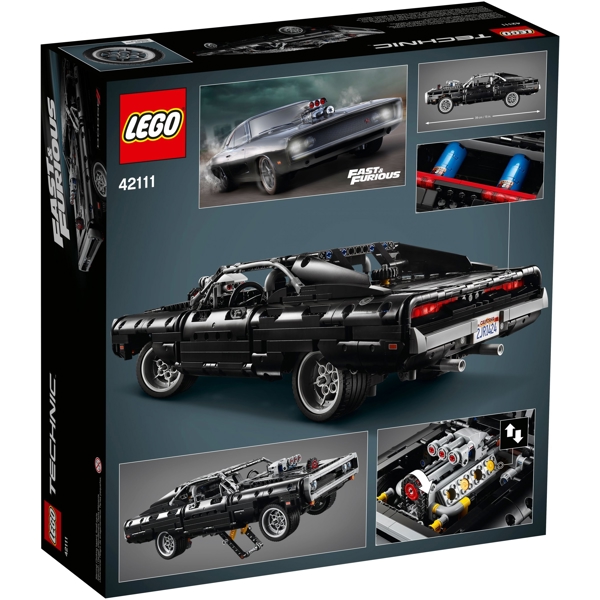 ასაწყობი მანქანა Lego 42111, Technic Dom's Dodge Charger