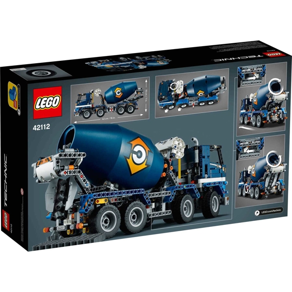 ასაწყობი ბეტონის მანქანა Lego 42112, Technik Concrete Mixer Truck