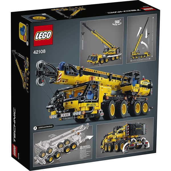 ასაწყობი ამწე მანქანა Lego 42108, Technic Mobile Crane