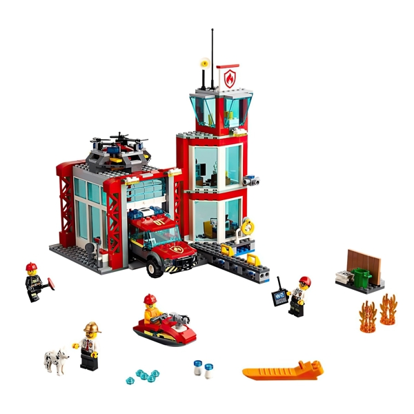 ასაწყობი კონსტრუქცია Lego 60215-, City Fire Station