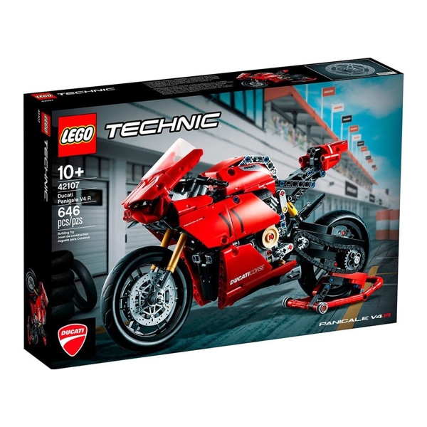 ასაწყობი მოტოციკლი Lego 42107,Technic Ducati Panigale V4 R