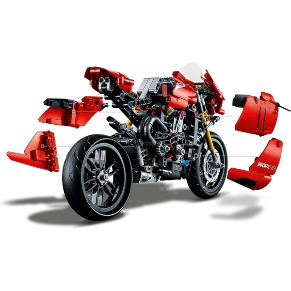 ასაწყობი მოტოციკლი Lego 42107,Technic Ducati Panigale V4 R