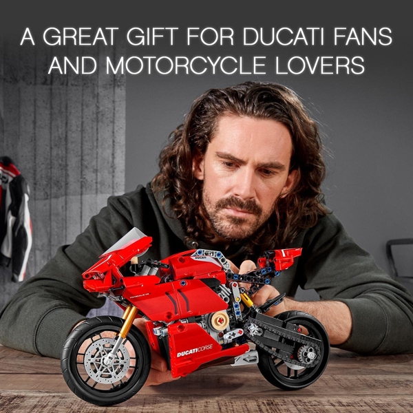 ასაწყობი მოტოციკლი Lego 42107,Technic Ducati Panigale V4 R