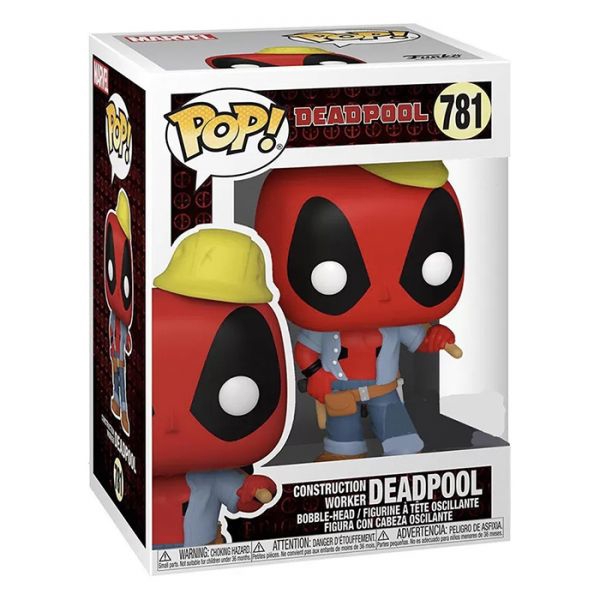 Funko POP FUN2549961 Bobble Marvel Deadpool 30th Construction Worker 54688