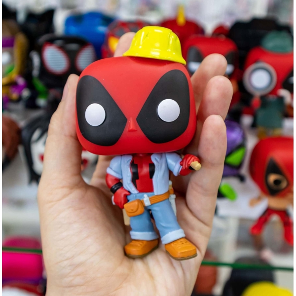 Funko POP FUN2549961 Bobble Marvel Deadpool 30th Construction Worker 54688