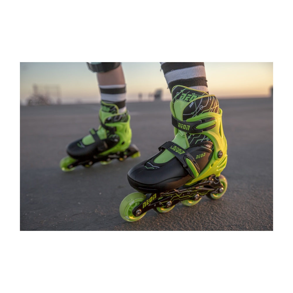 როლიკები Neon NT09G4 Combo Skates 2-in-1 (Size 30-33) Green 