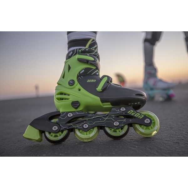 როლიკები Neon NT09G4 Combo Skates 2-in-1 (Size 30-33) Green 