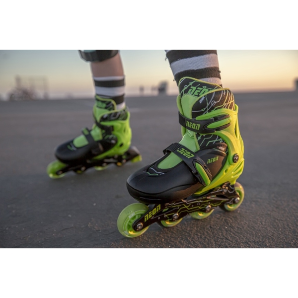 როლიკები Neon NT09G4 Combo Skates 2-in-1 (Size 30-33) Green 